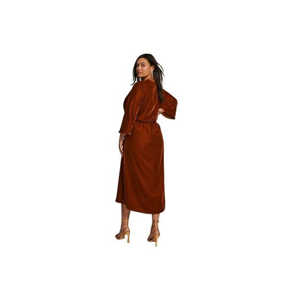 NWT Anthropologie Let Me Be Asymmetrical Velvet Dress 2XL - Picture 2 of 10